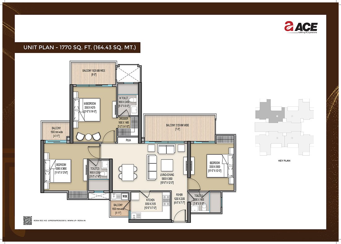 3 BHK Floor Plan